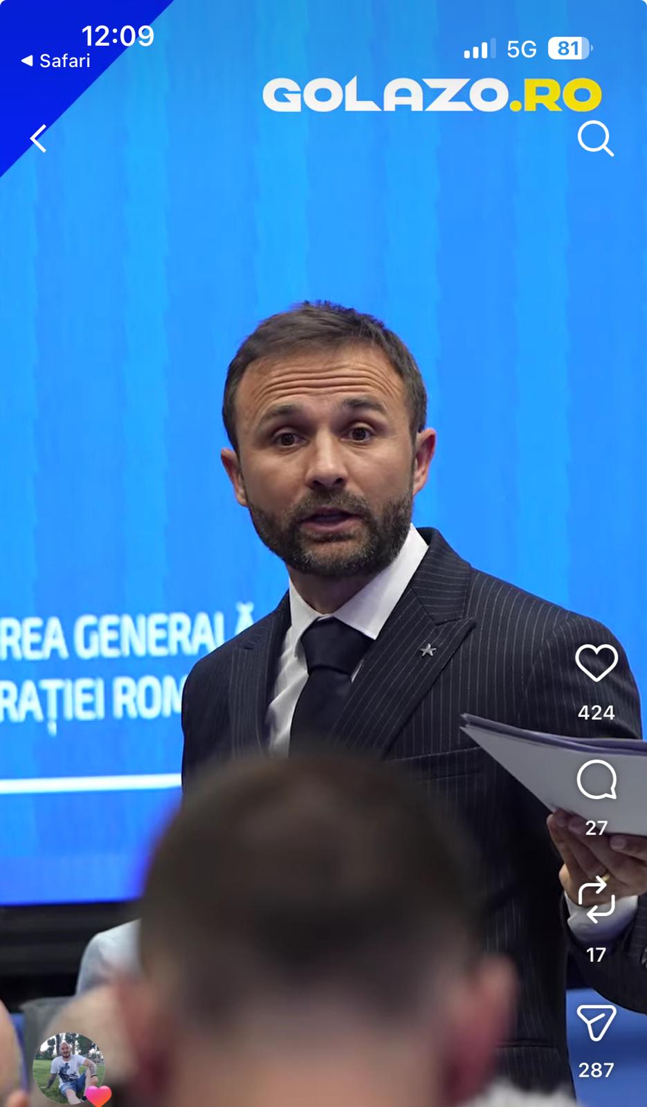 Cadru de context de la Casa Fotbalului